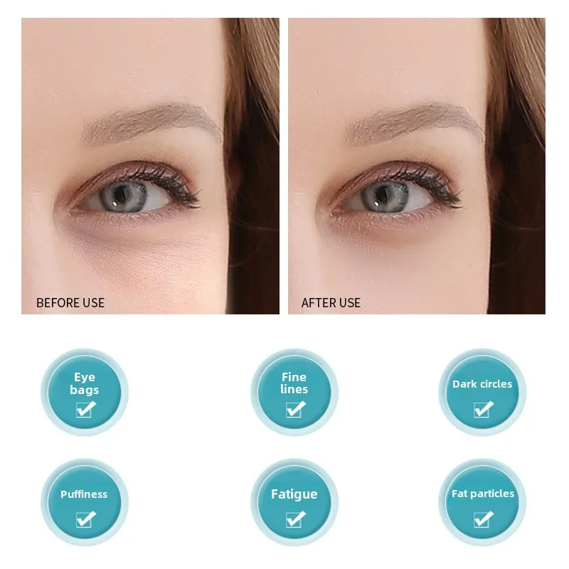 Hot compress eye beauty device, home beauty device, mini portable lifting and firming eye cream introduction device