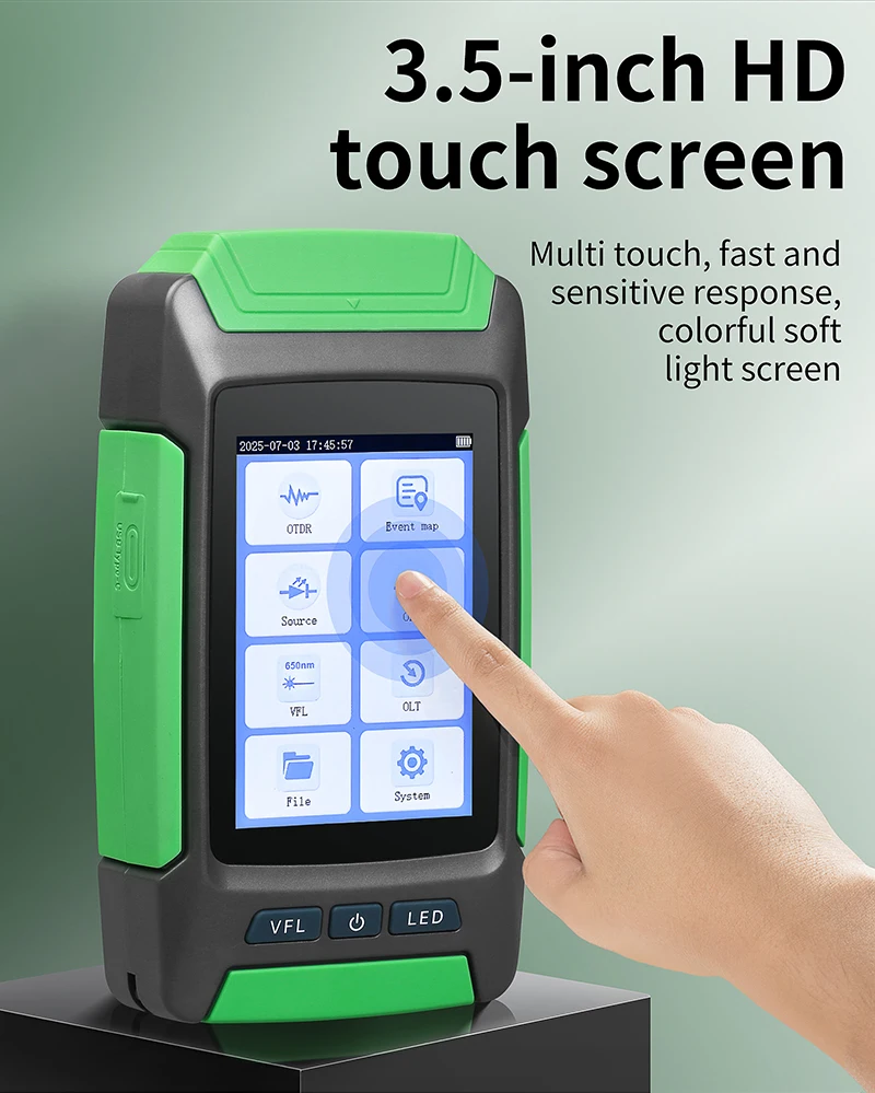 AUA-68 OTDR 80KM Fiber Optic Cable Tester Optical Fiber Loss Testing Tool 1310/1