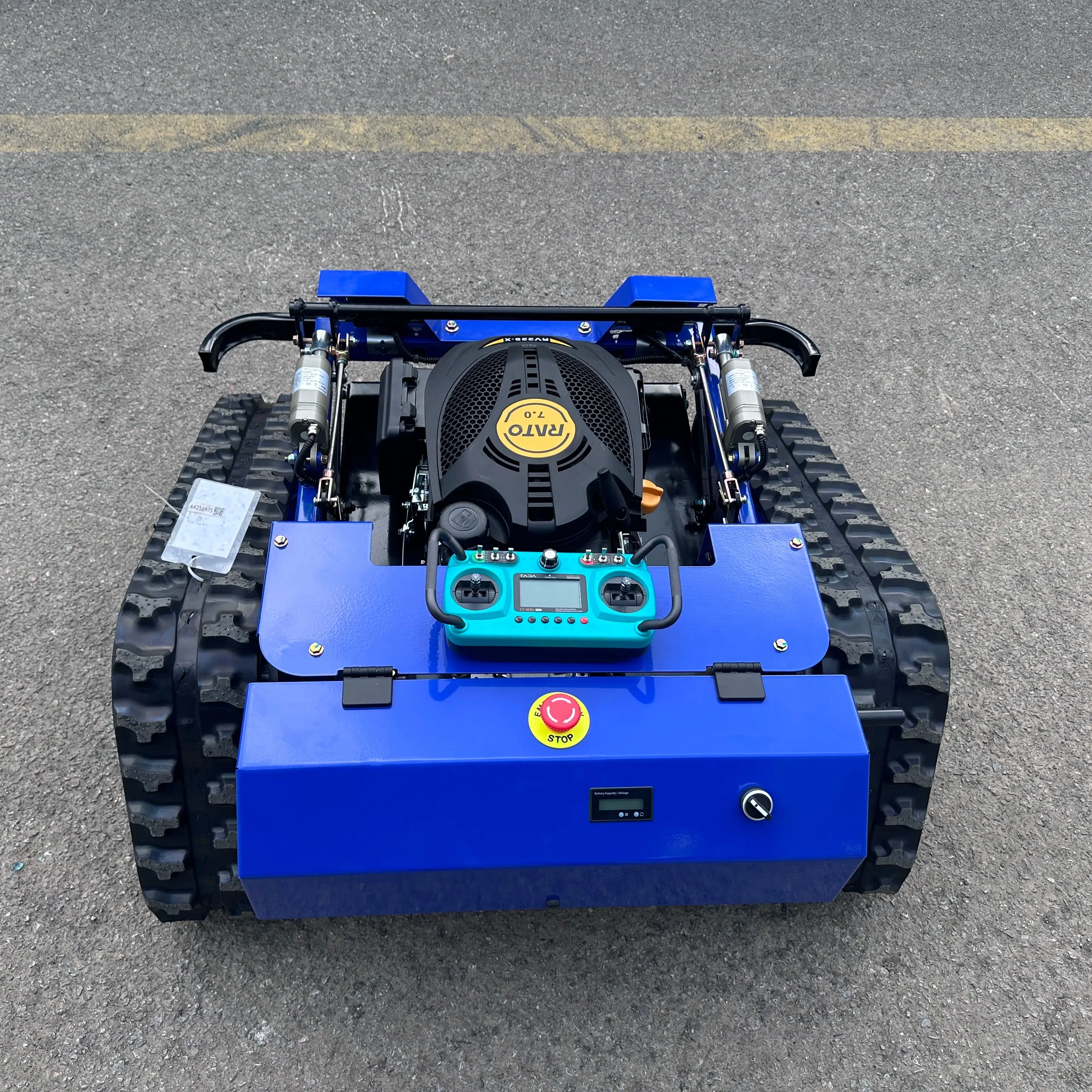 

Customized 24V DIY Cordless Lawn Mower Robot 4-Stroke Remote Control Slope Mower