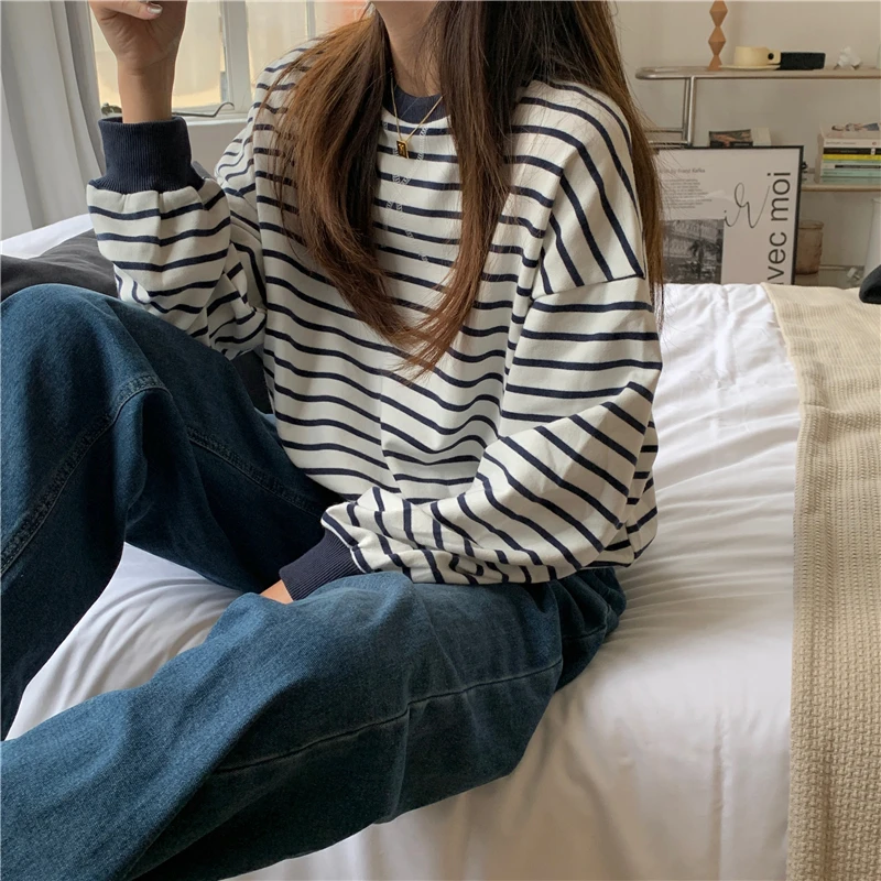 Thời Trang Mới Vintage Oversize Khoác Hoodie Nữ Gợi Cảm Cao Cấp Nữ Nữ Đẹp Thẩm Mỹ Thoáng Mát Học Sinh Bé Gái Áo BVy58029