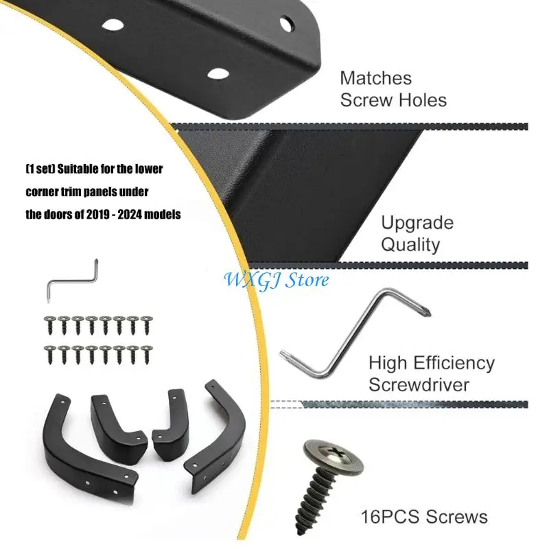 37JE Black Mud Guards Flares Low Profile Design Aesthetic Functional Vehicle 3