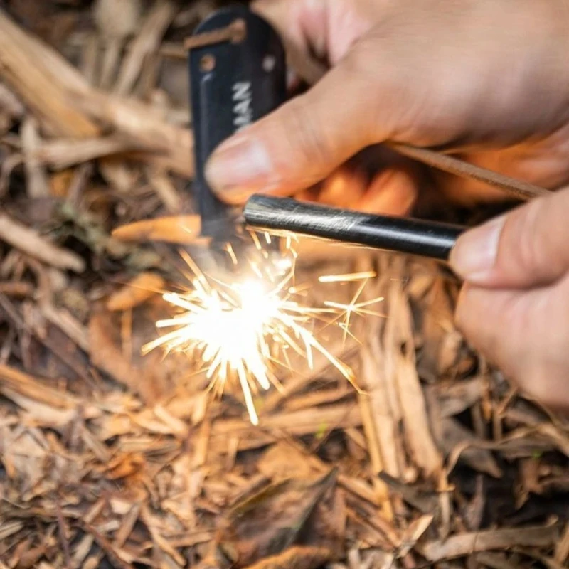 عصا مغنيسيوم صلبة جديدة عالية النقاء - عصا إشعال خارجية مقاومة للماء، معدات بقاء التخييم أداة كتلة المغنيسيوم