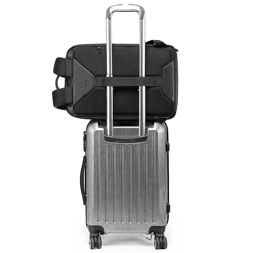 Leather Backpack Men Business Backpack Laptop 15.6 Inch Computer Bag Large Capacity Bag Male Backpack Fashion 2023 New BANGE