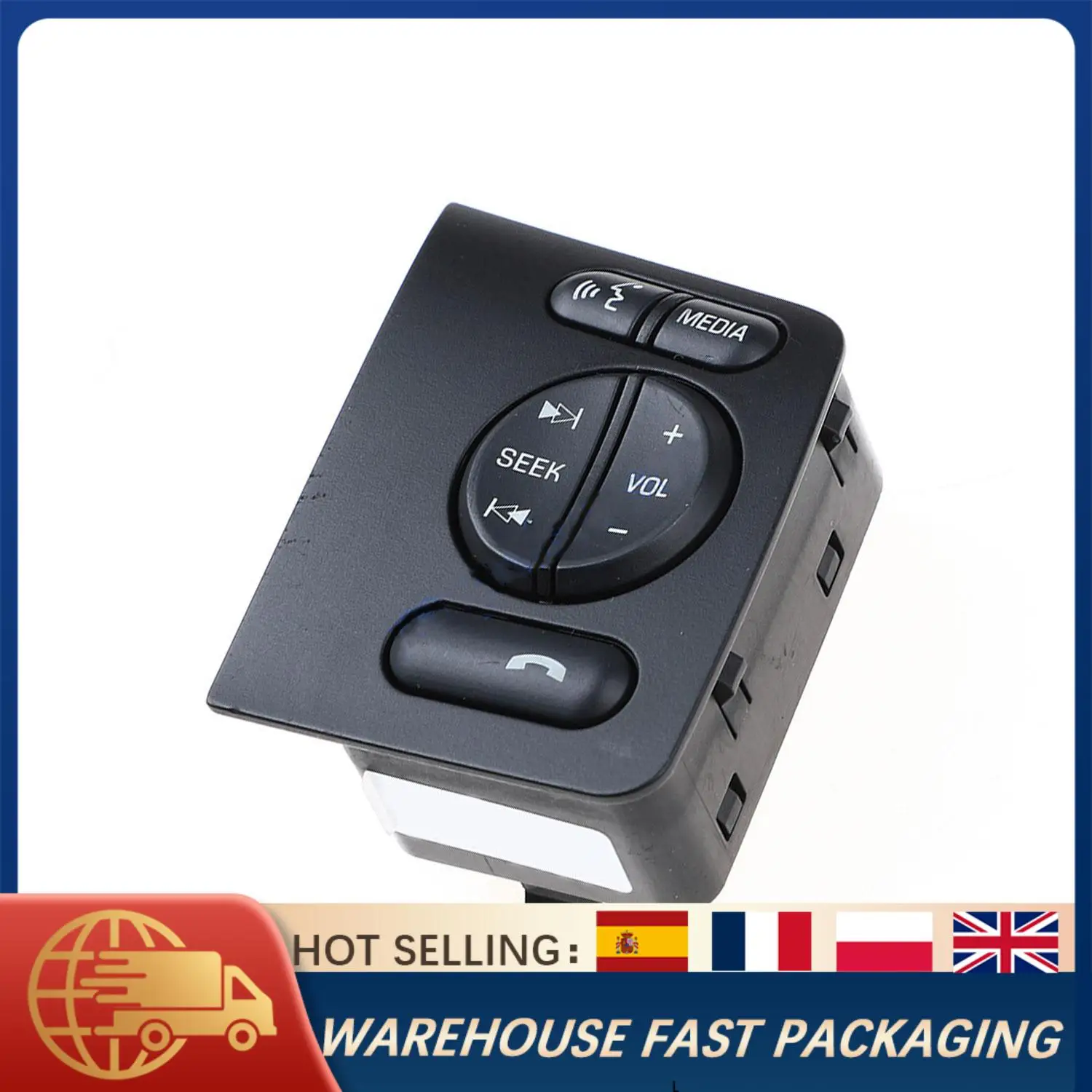 

1PC Steering Wheel Radio Switch Button For Ford F250 F350 Super Duty 2011-2014 BC3Z-9C888-CA DC3T-9E740-BAW Control Replacement