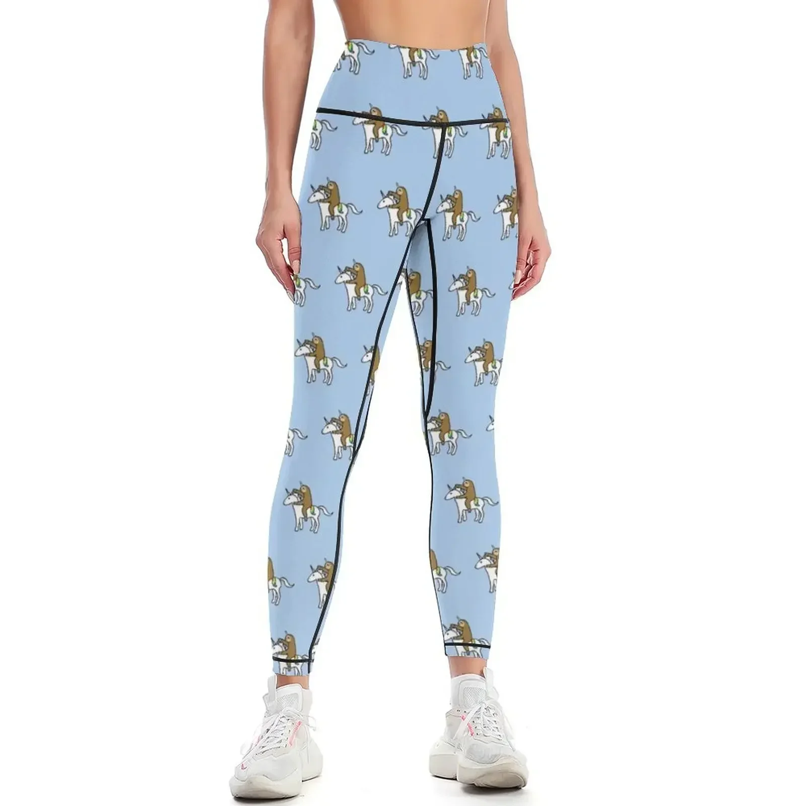 

Slothicorn Riding Unicorn Leggings for physical Sports pants woman sports tennis for Legging sport Womens Leggings