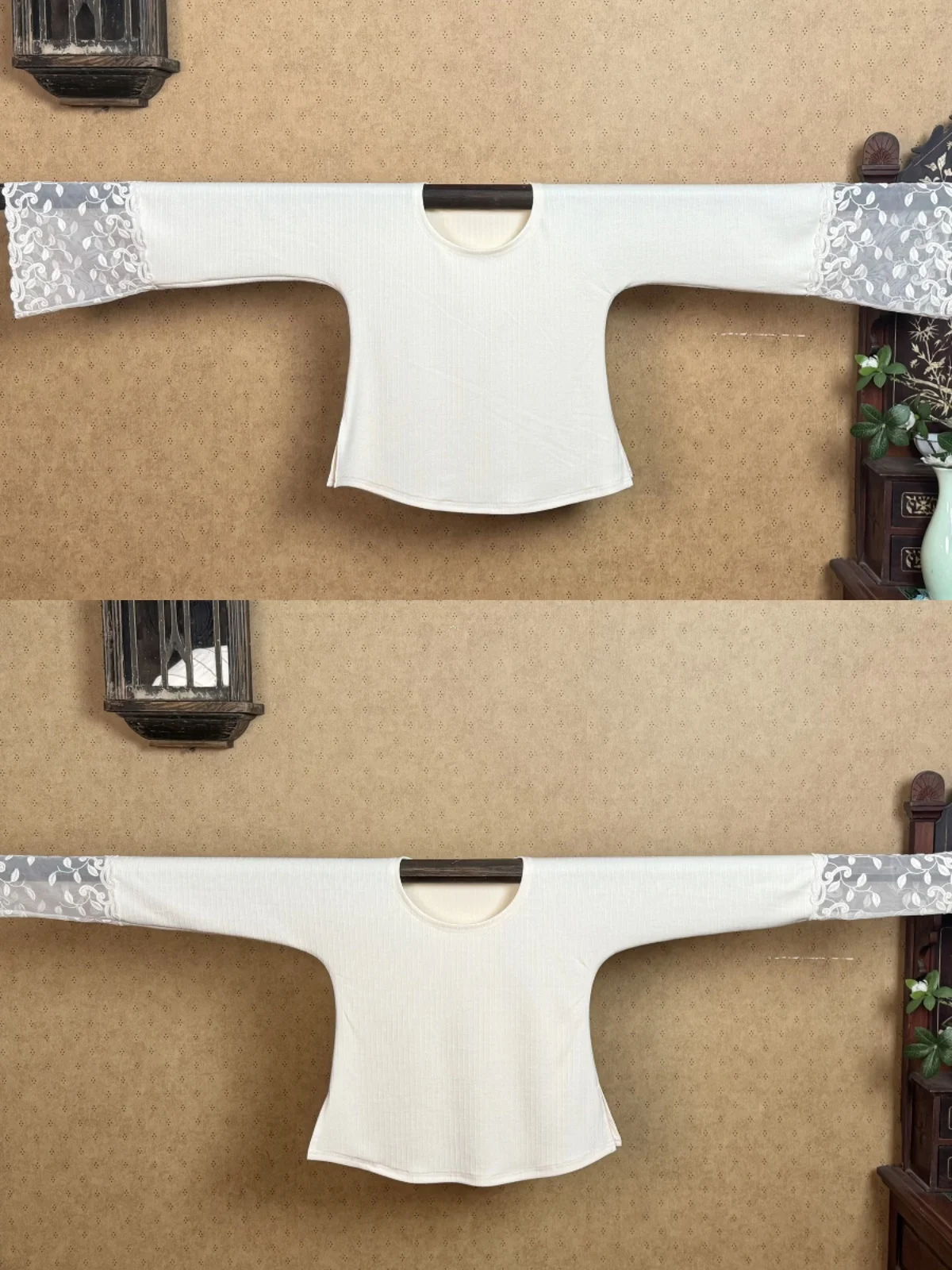 

Topulara ort Knitted Lace Inner Wear Embroidered Patchwork Hanfu Women's Faion Slim Fit Original Design Chinese...