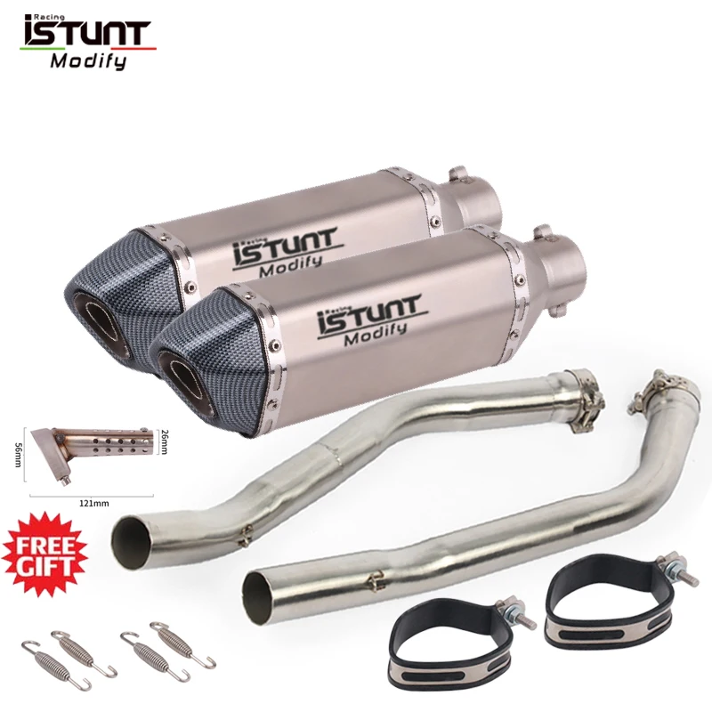Full Exhaust System For Kawasaki Ninja ZX14R ZZR1400 2006-2016