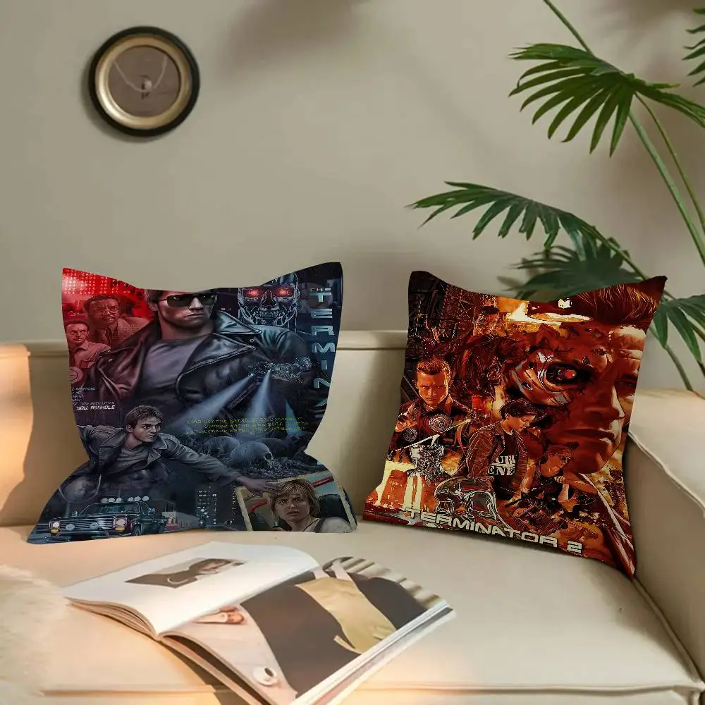 Movie T-TERMINATOR 45*45cm Cushion Cover Pillow Cover Decor Pillowcase Home Pillowcase For Couch Pillow