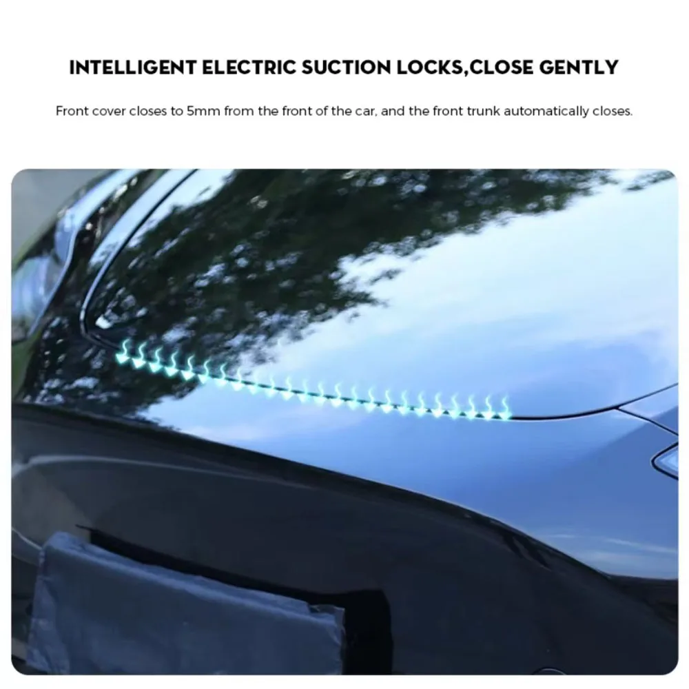 Electric Soft Closing Lock Front Trunk Spare Box Cover Auto Adsorption Suction Door Closer for Tesla Model 3 Y 2021-24 Highland