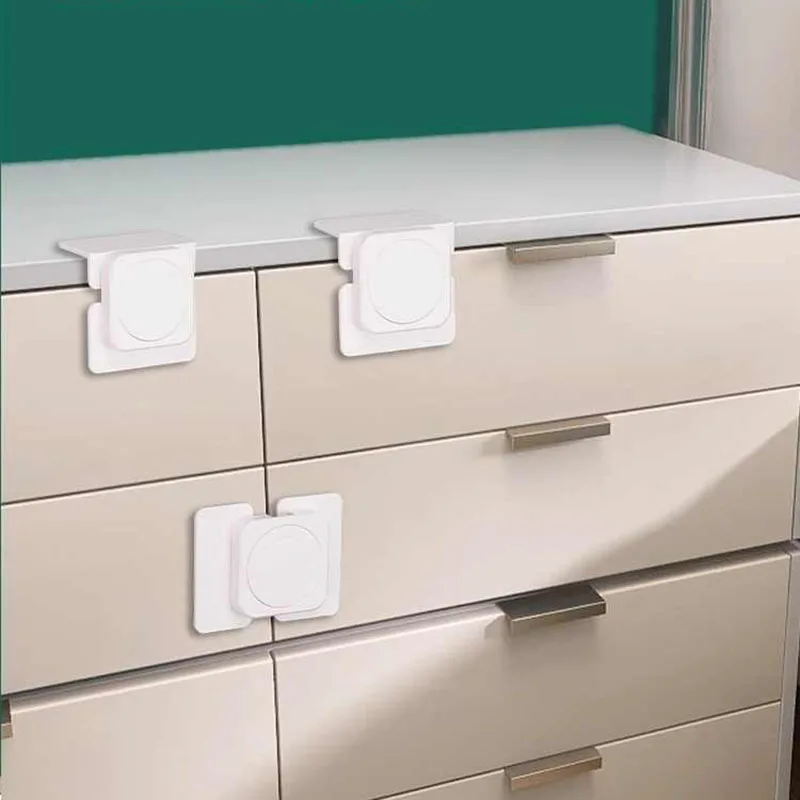 Child Safety Home Refrigerator Lock Baby Anti Open Fridge Freezer Door Locks Multifunctional Cabinet Buckle Toddler Kids Protect