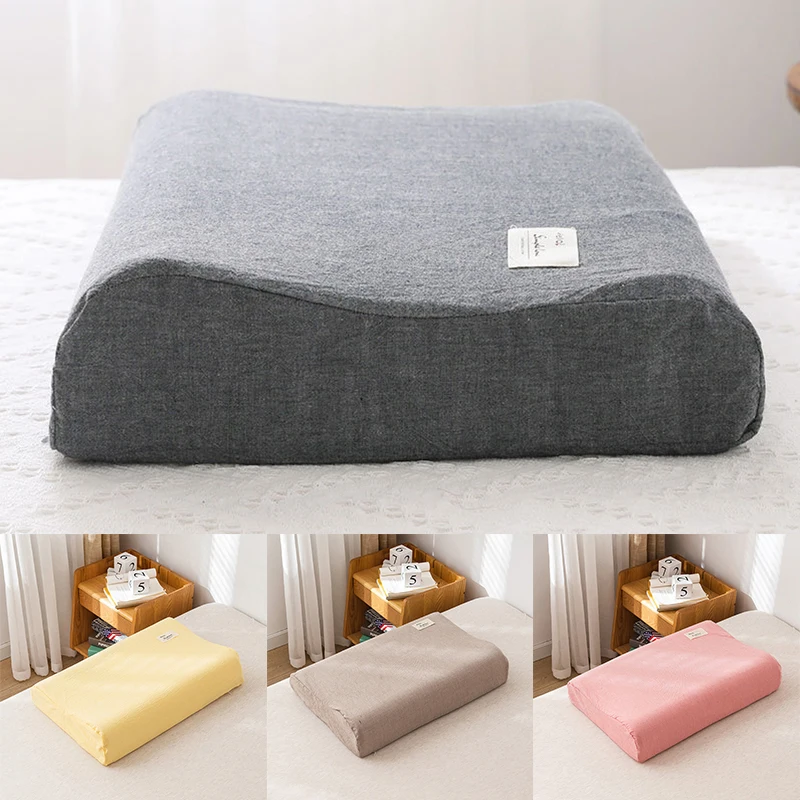 New Cotton Pillowcase Comfortable Bedroom Sleeping Memory Foam Latex Pillows Case Women Kids Pillow Cover 50*30cm/60*40cm