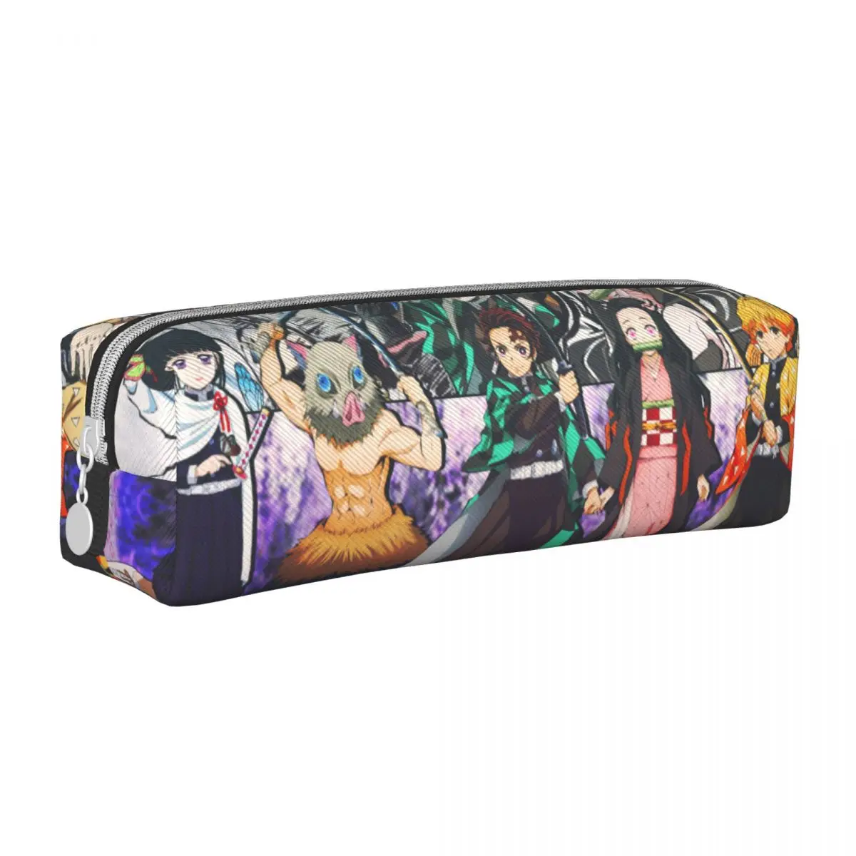 Demon Slayer Pencil Cases Tanjiro Nezuko Pencilcases Pen Box for Girls Boy Big Capacity Bag School Supplies Cosmetic Accessories