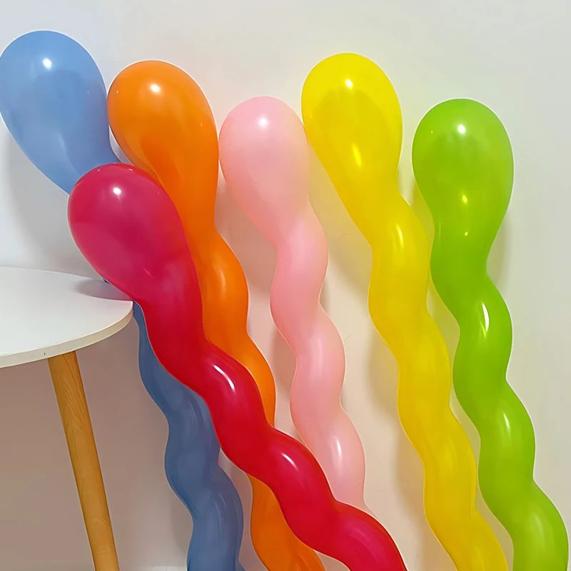 Balony spiralne w różnych kolorach Skręcone balony lateksowe 20/50/100 SZTUK Zabawne akcesoria dekoracyjne Prezent na urodziny Wesele ZYF — zdjęcie 5