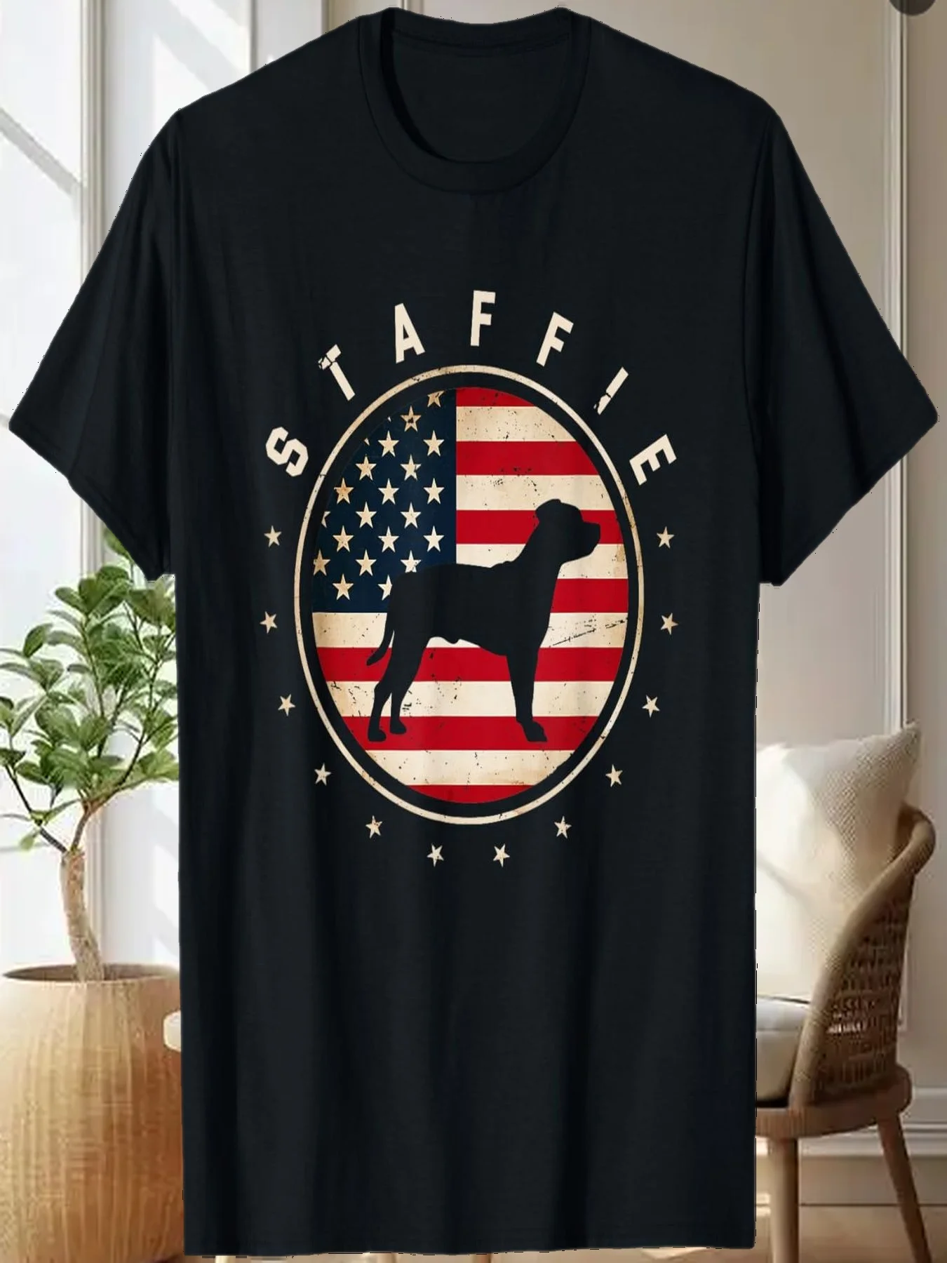 

Футболка Staffie USA с флагом 4 июля, собака, мама, папа, тот же пункт для мужчин и женщин