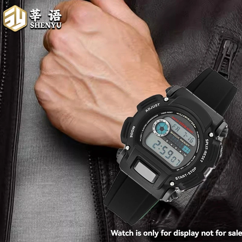 سوار ساعة من السيليكون لكاسيو من من من من أجل تعديل حزام رياضي مضاد للماء للرجال في الهواء الطلق