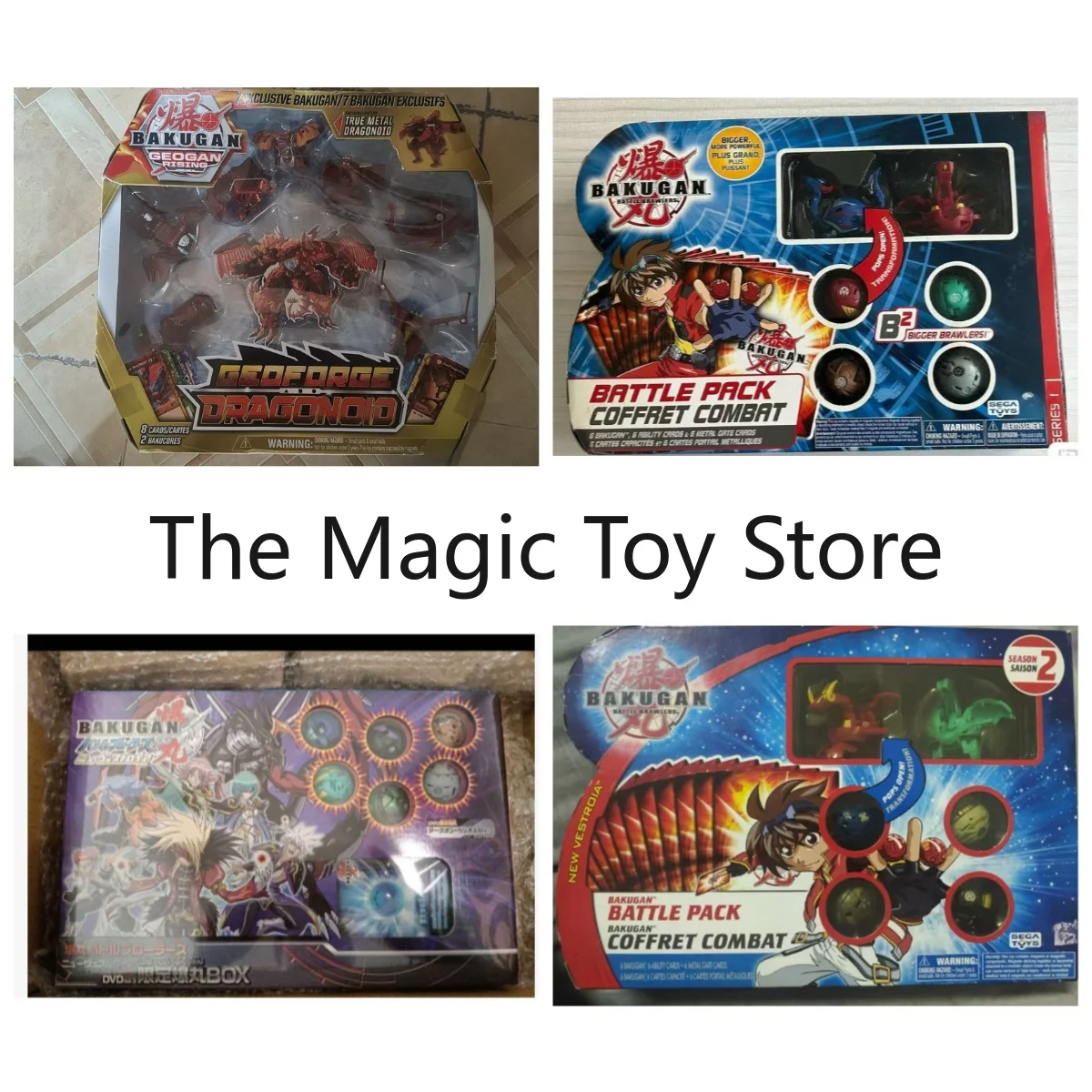 Original Bakugan Bakutech Water-Type Heavy Battle Elephant & Reborn Unicorn Dragon Action Figures: Collectible Gifts & Toys