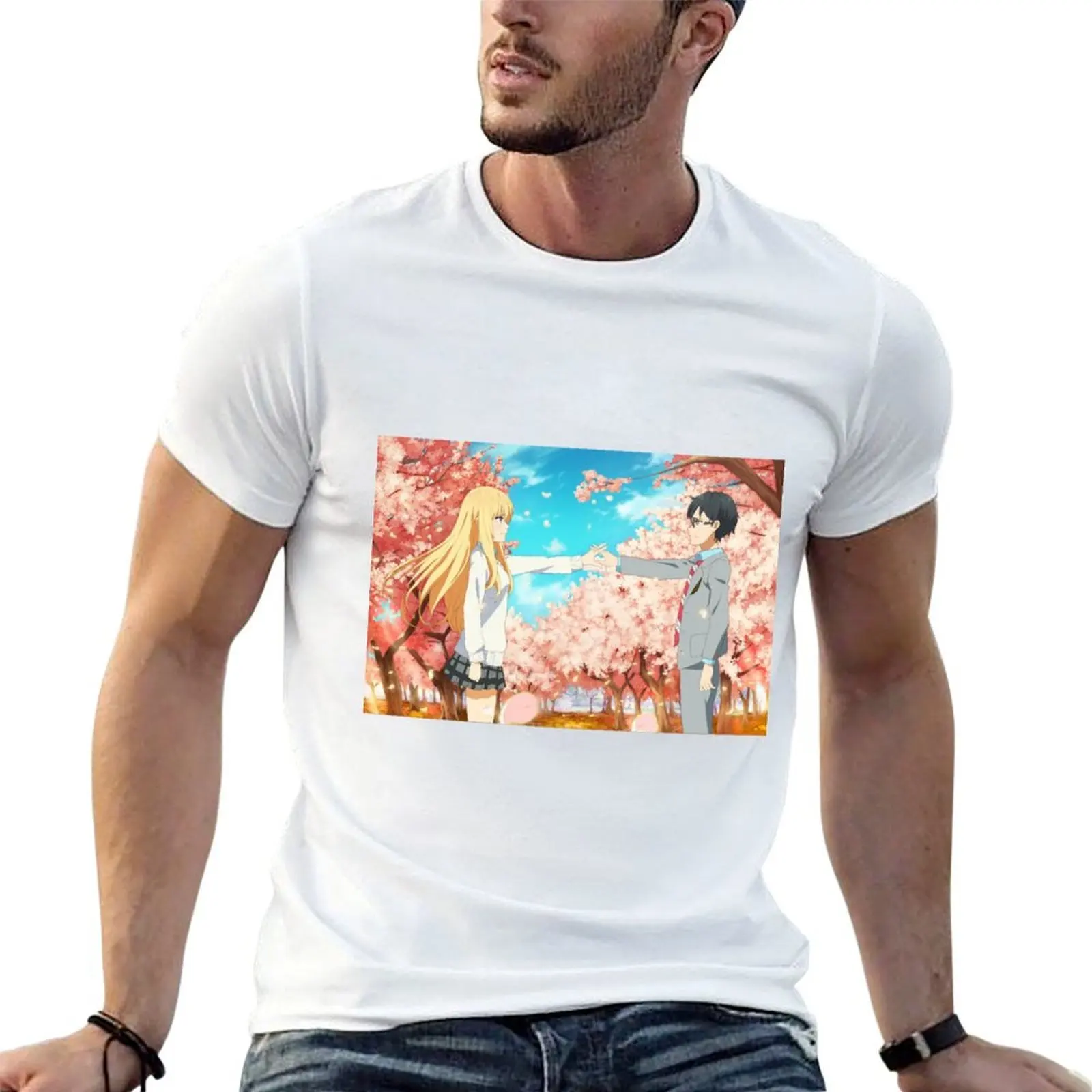 YOUR LIE IN APRIL T-Shirt graphic shirts plain mens funny t shirts