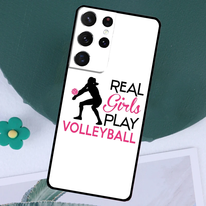 Play Volleyball Ball Funda For Samsung Galaxy S23 S24 Ultra S8 S9 S10 S22 Plus S20 S21 FE Note 10 20 Ultra Case