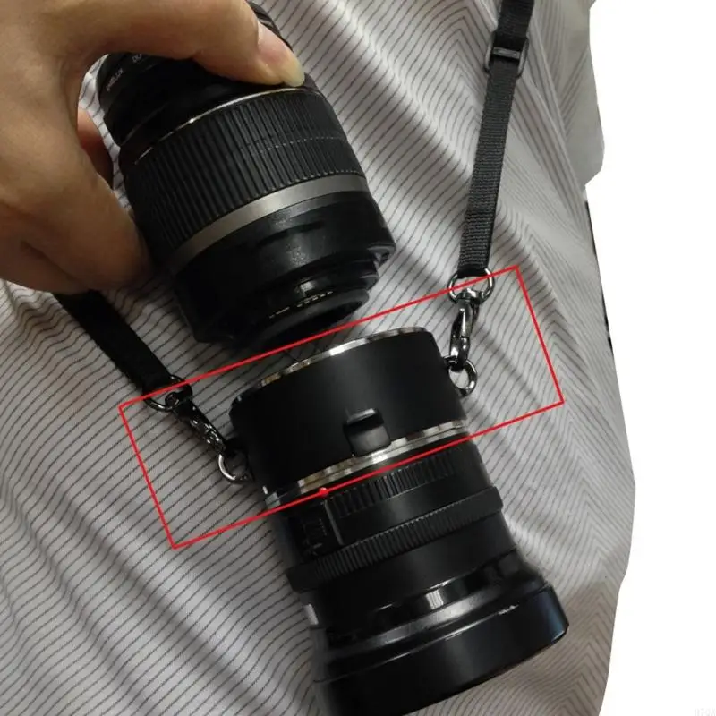 97QA Lens Adapter with Quick Change Capability And Shoulder Straps for Outdoor Shoot