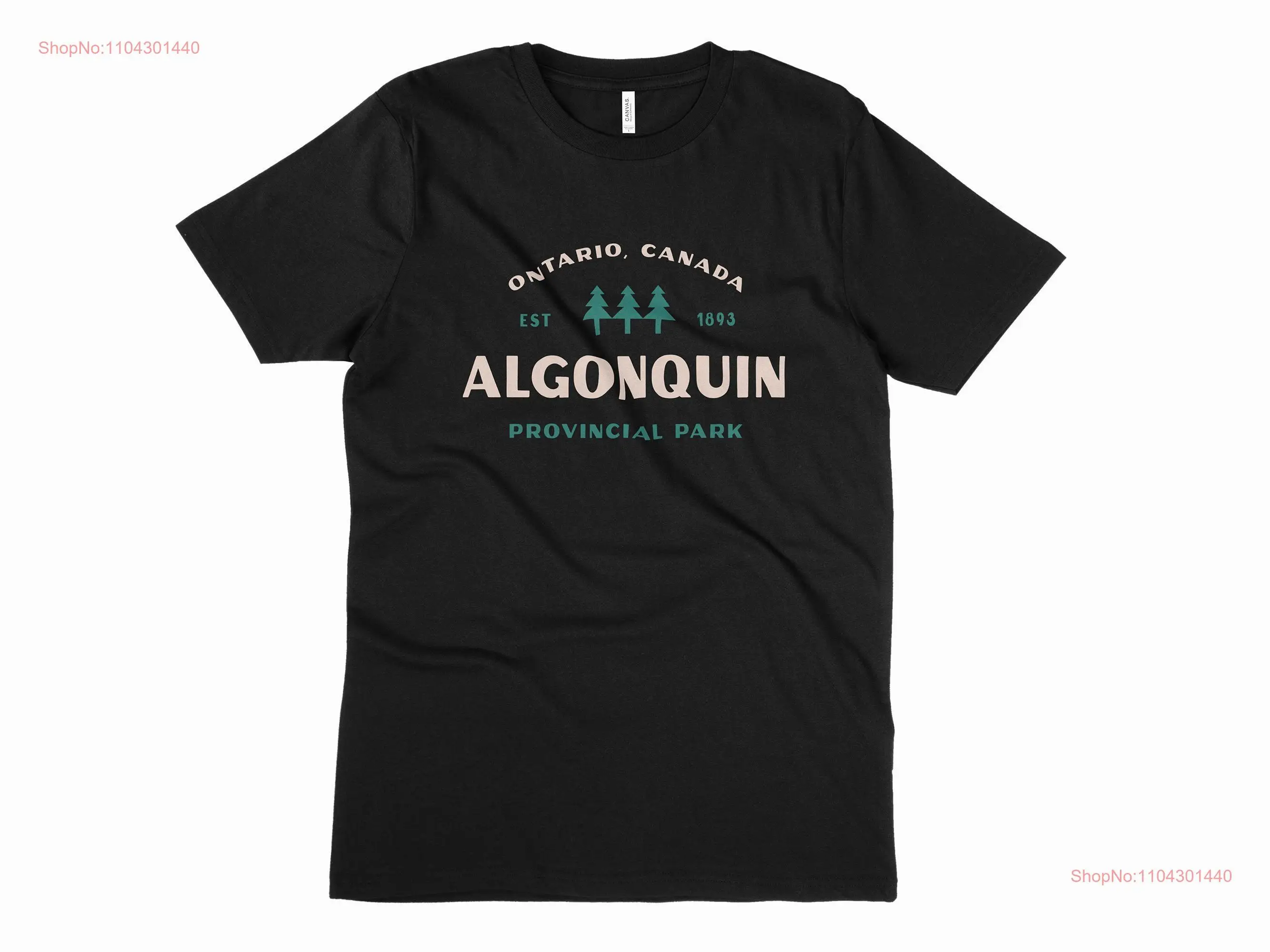 Algonquin Provincial Park Camiseta Vintage Ontario Canadá Diseño Desierto Mangas largas o cortas
