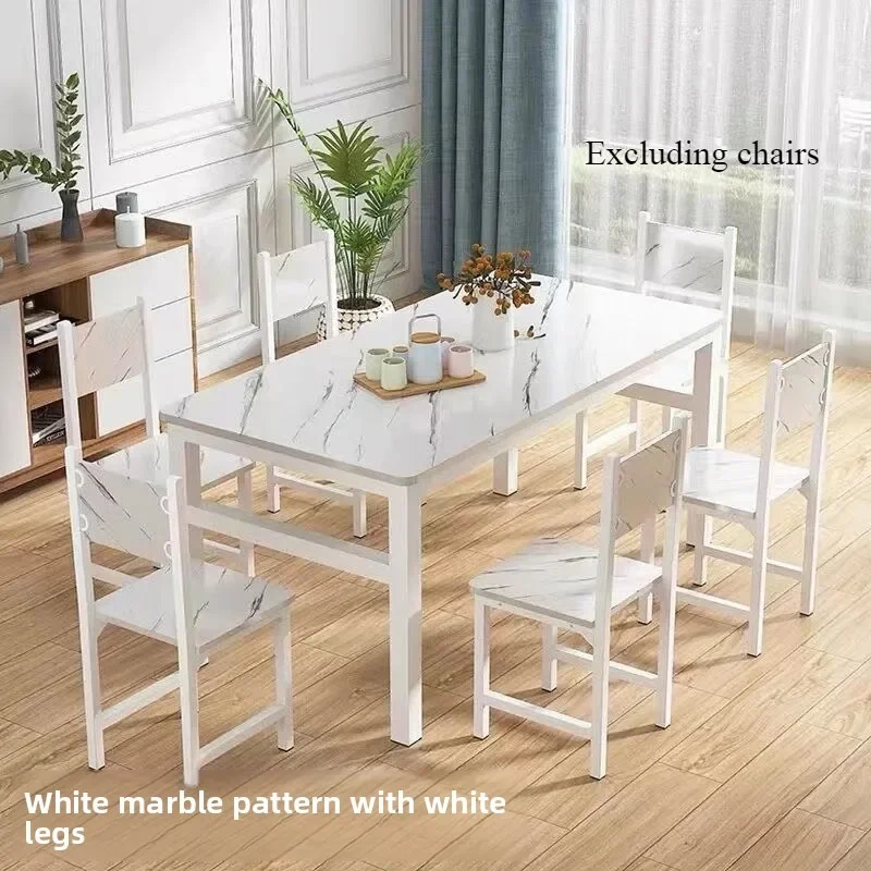 Small Space Dining Table Modern RectangularRestaurant Ready Home Use Dinning Table Furniture Kitchen Table Living Room Table