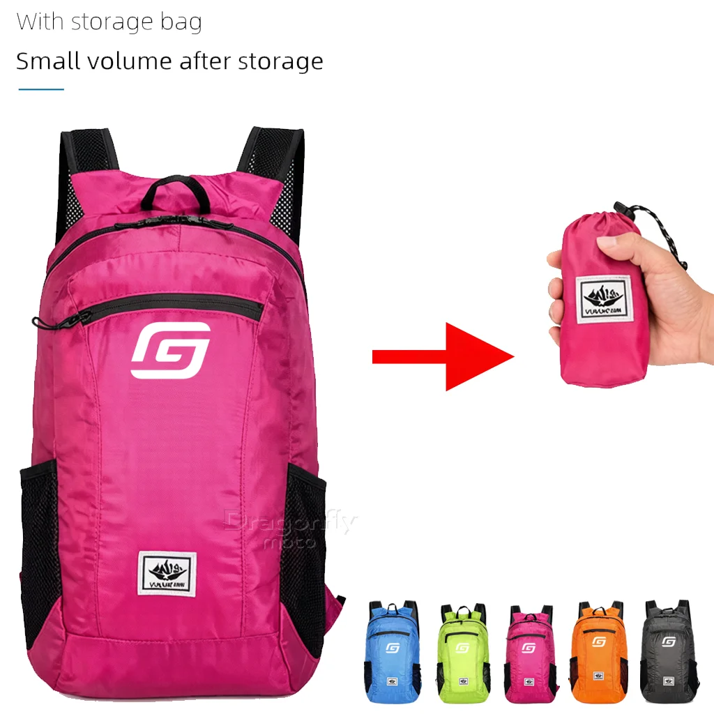 

Small Foldable Backpack Bag For Gas Gas EC300 250 120 EC EX MC TXT Motorcycle 20L Mini Foldable Backpack Light Bag Accessories