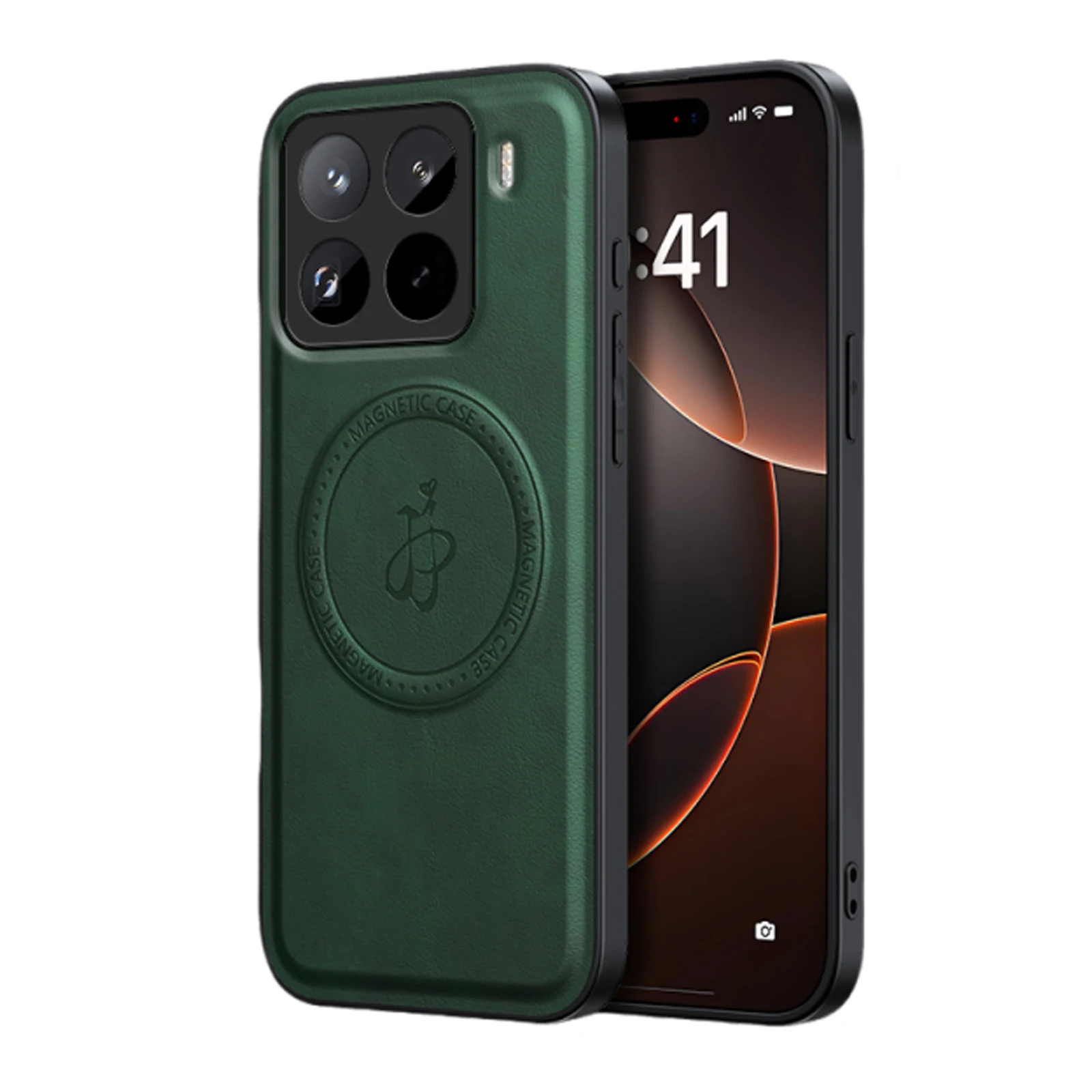 

Shockproof Leather Wireless Charging Magnetic Phone Case For Xiaomi 15 Pro Mi 14T Pro Mi13T, Slim Camera Protection Cover Funda