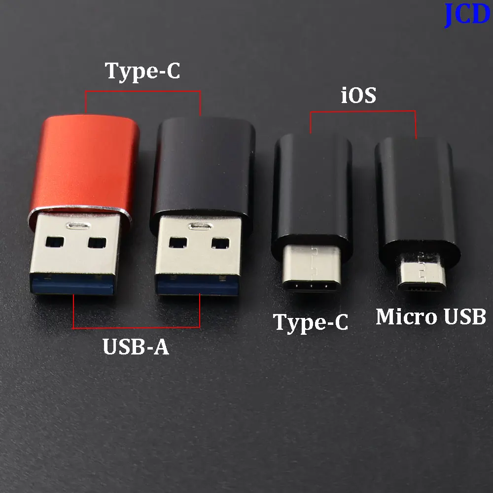 1-5Pcs Micro USB 3.1 Type-C to iOS Adapter Plug Male to Female Converter Charging Connector For Phone Samsung S8 S9 Xiaomi