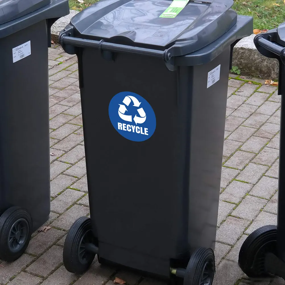 

1Set Trash Can Stickers 6 Sheets PVC Garbage Classification Label Stickers Fine Workmanship Wear Resistant Waste Sorting Decals