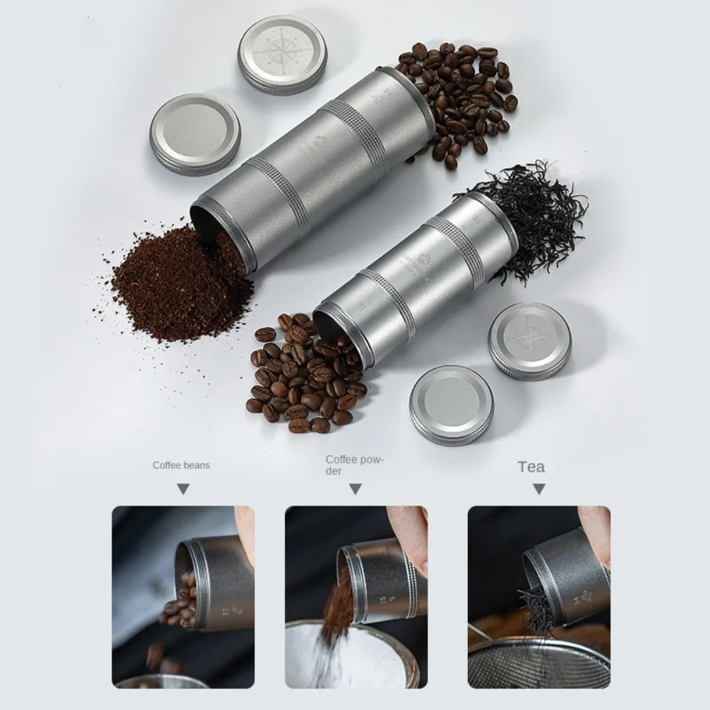 Sealed Coffee Can Stylish Aluminum Alloy Layered Camping Equipment Travel Storage Cans