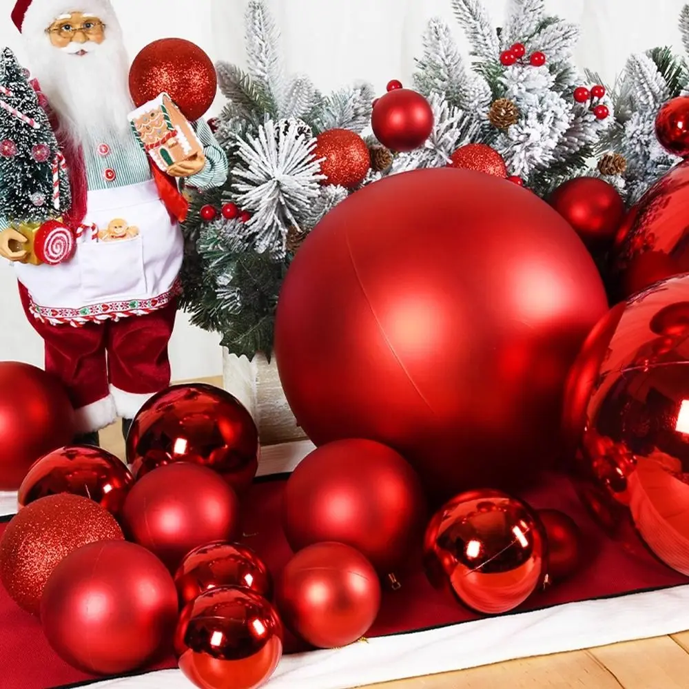 Decoration Ball 12/15/20CM Christmas Ball Matte Finish Ball Shape New Year Decoration Christmas Tree Decoration Bar Ceiling view 5