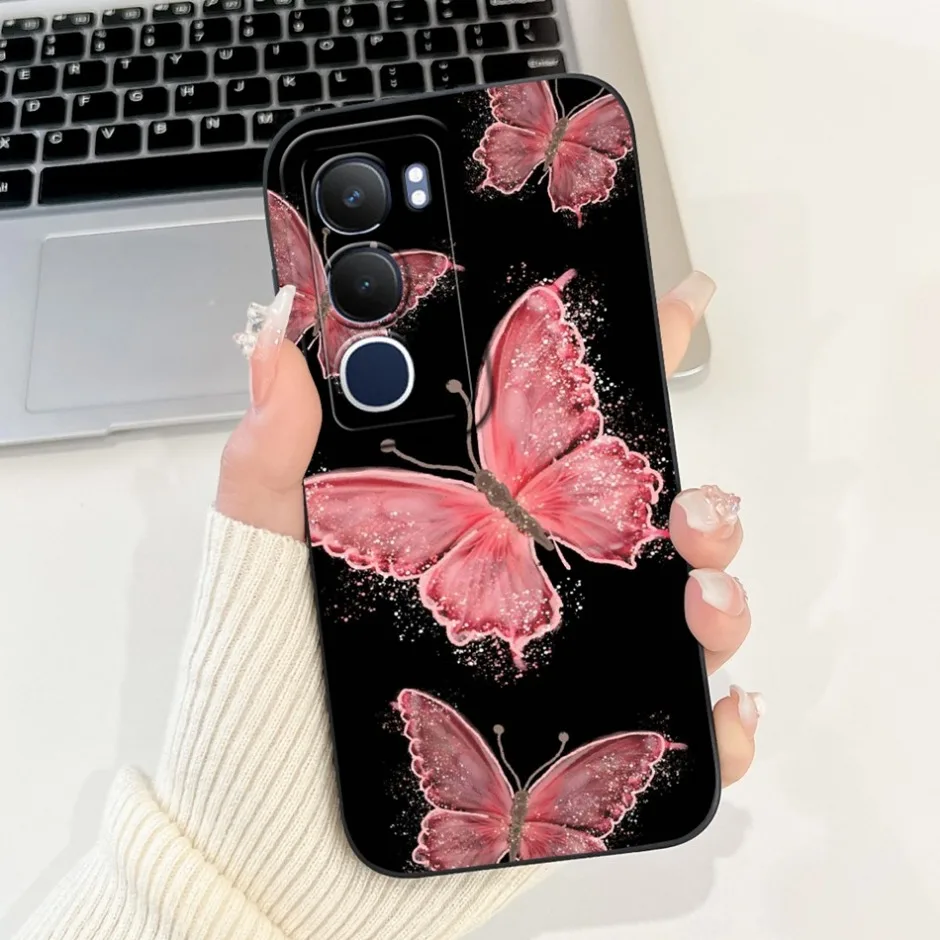 2024 For Vivo Y19s Y18 Y17s Y16 Y17 Y15 Y12 Y11 Y03 Y02 Y02s Y22s Y100 Y200 Tulip Sunflower Painted Soft Silicon Shockproof Case