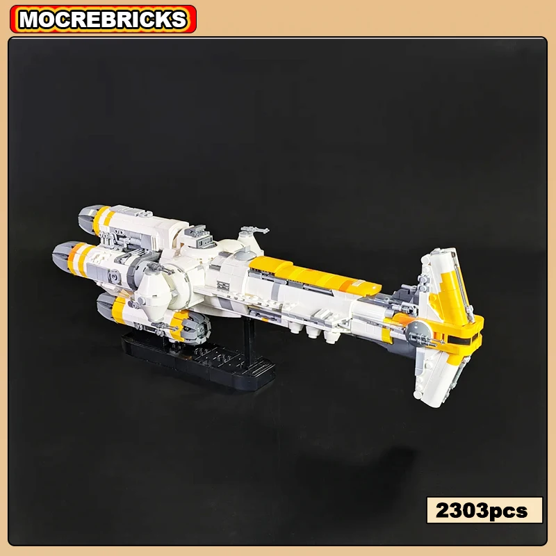 

Space Movie Heavy Destroyer Hammerhead Corvette Micro Scale MOC Building Blocks Collector Battleship Model Brick Toy Gifts