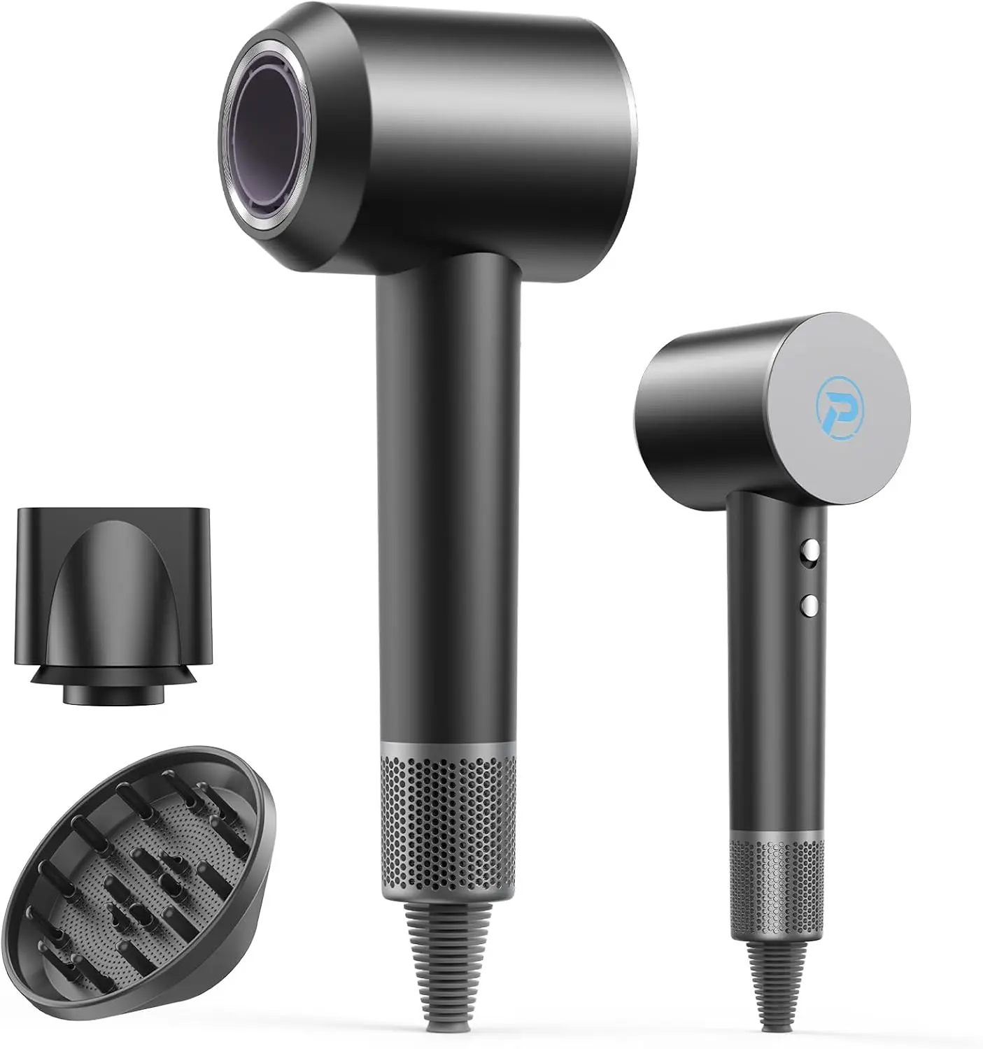 

Professional Hair Dryer with Diffuser, 110,000 RPM, Ionic Technology, 8 Modes for All Hair Types - Valentine's Day Gift