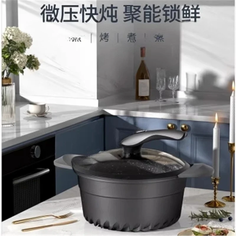 For Maifanshi Micro-pressure Soup Pot, Special Binaural Stew Pot for Household Induction Cooker Gas Stove, Soup Cooking