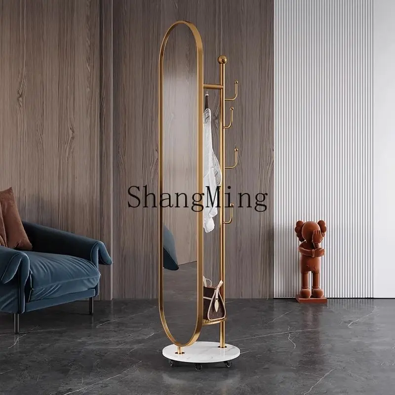 

FG full body full-length mirror household clothes and hats hanging hangers integrated mobile bedroom fitting floor mirror