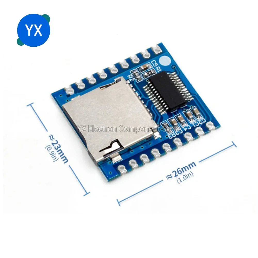 10pcs XY-V17B Serial Control Voice Module Microcontroller IO Control SD/TF Card Insertion MP3 Playback Board