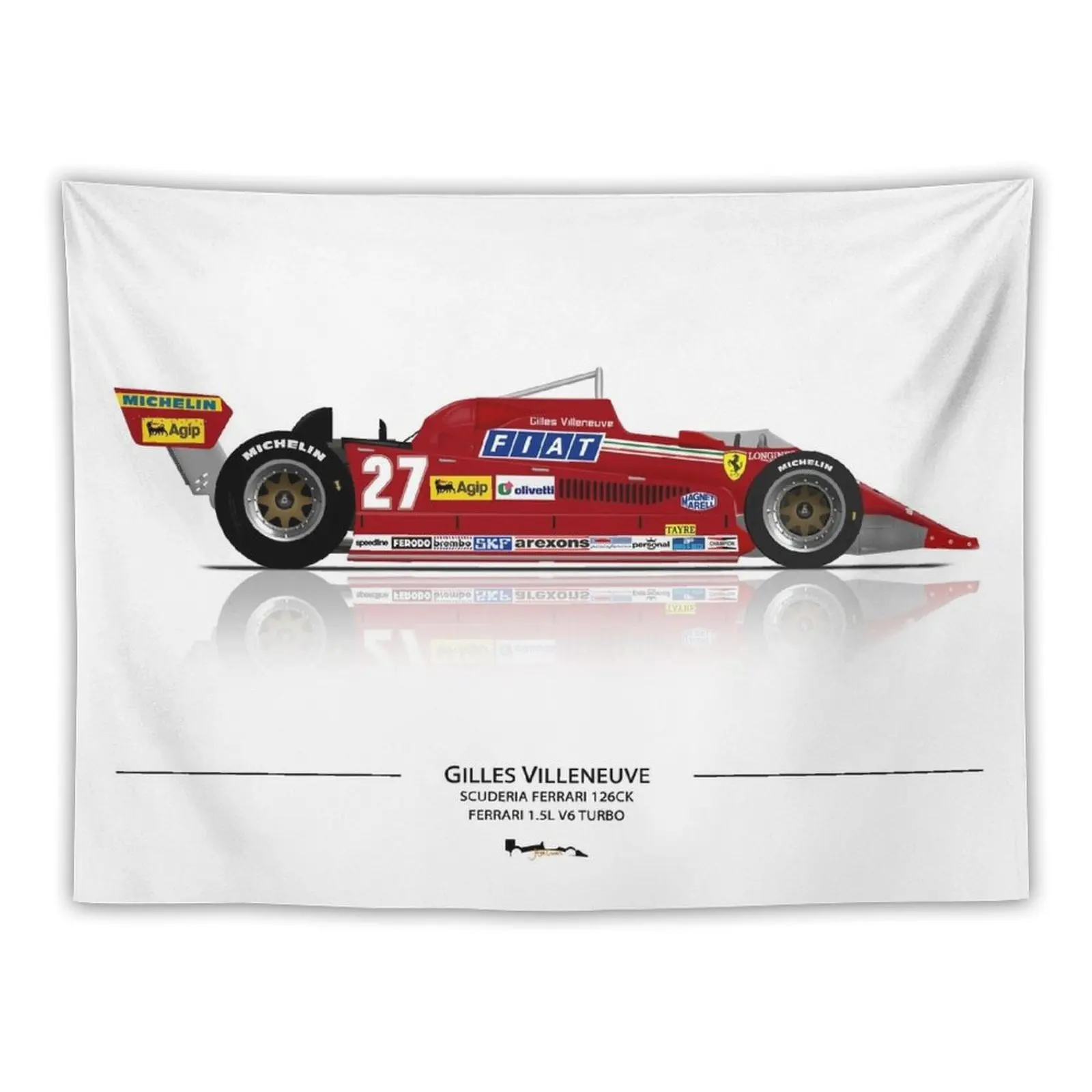 

Gilles Villeneuve - 126CK - Art Print Tapestry Room Decorations Aesthetic Aesthetic Decoration Room Decor Korean Style Tapestry