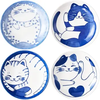 Cute Lucky Cat Dessert Plates 1