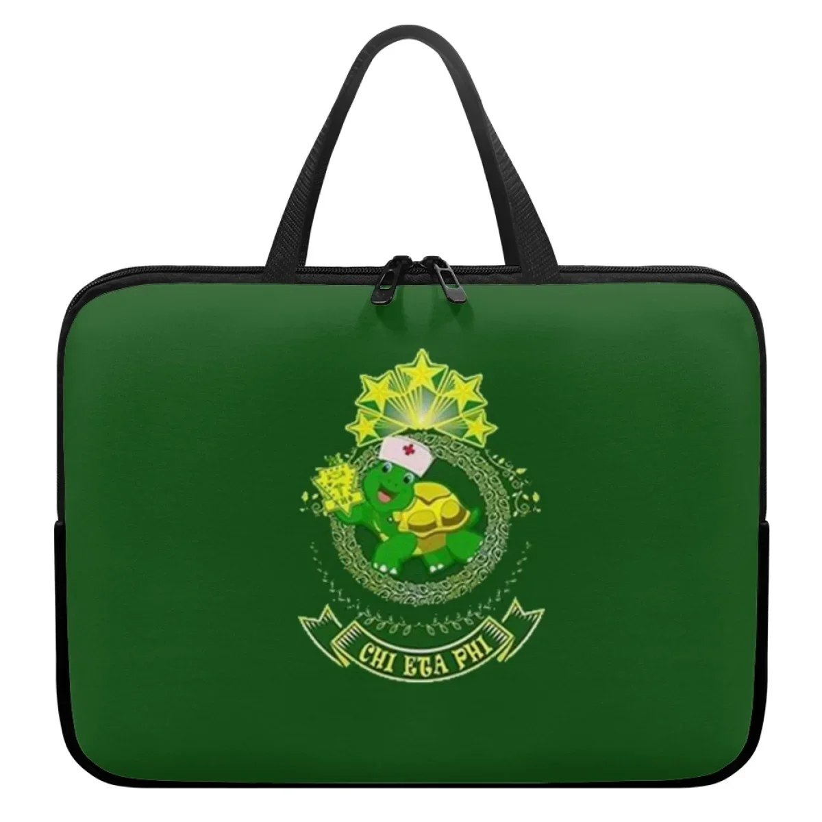 Bolsa para laptop de 10 12 13 15 17 polegadas, capa chi eta phi fraternidade notebook mini capa para pc alça universal com zíper bolsa para tablet presente