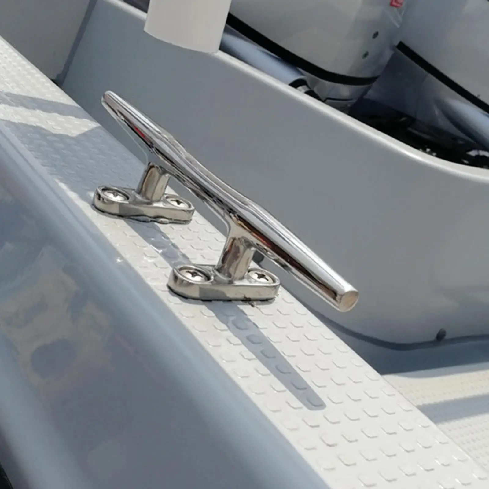 6xBoat Dock Cleat Durable Professional พร้อมสกรูติดตั้ง 4 ตัว เกรดสำหรับงานทางทะเล ขนาด 4 นิ้ว