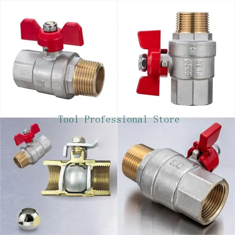 

57qf прочные 1 -дюймовые высокие давления латунные круглые клапаны с ручкой для горячей холодной воды.