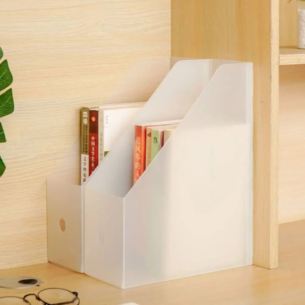 Sundries Storage Box Folding File Storage Box Paper Organizer Desktop Organizer File Organizer Box Transparent PP Plastic