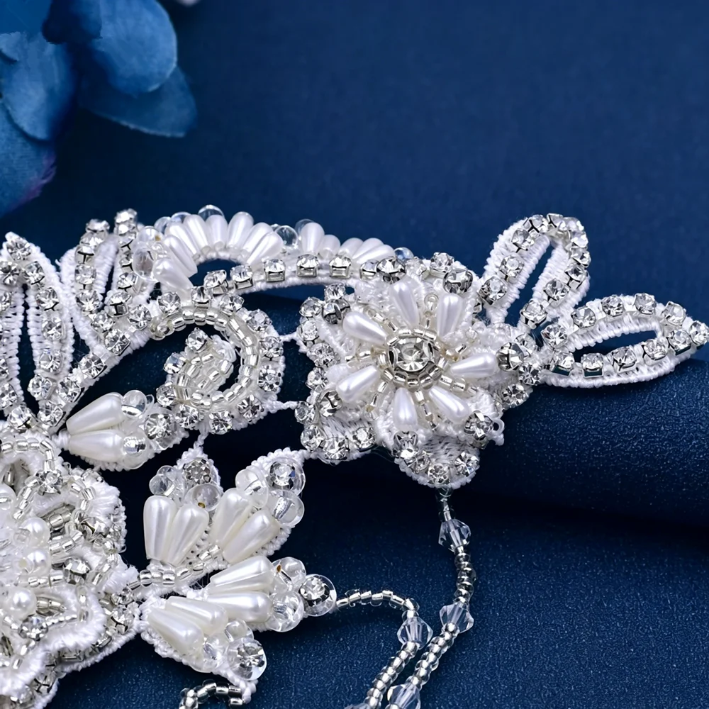 Zilveren kristallen trouwjurkr - Bridal Sash Ribbon recensie en prijs