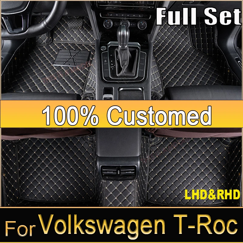 

Car Floor Mats For VW Volkswagen T-Roc A11 AC7 2018 2019 2020 Waterproof Tapete Automotivo Para Carro Car Mats Car Accessories