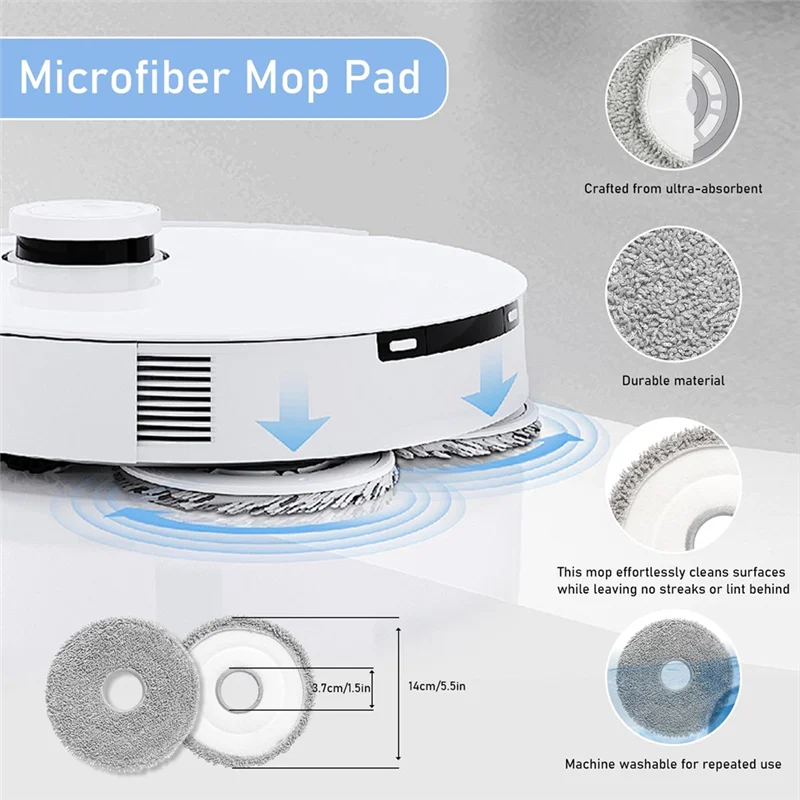 THIVN-Accessory Set For Roborock Saros 10R Vacuum Cleaner Replacement Part, Main Brush, Wipes,Dust Bags,Side Brushes,Filters