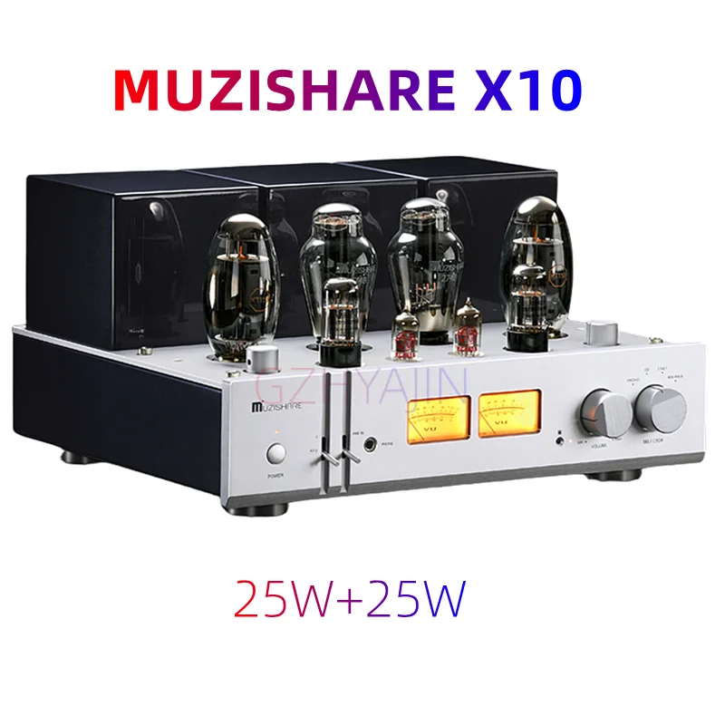 MUZISHARE X10 Upgraded Version Single-ended Class A Tube Amplifier KT150 Vacuum Tube 25W+25W (RMS)