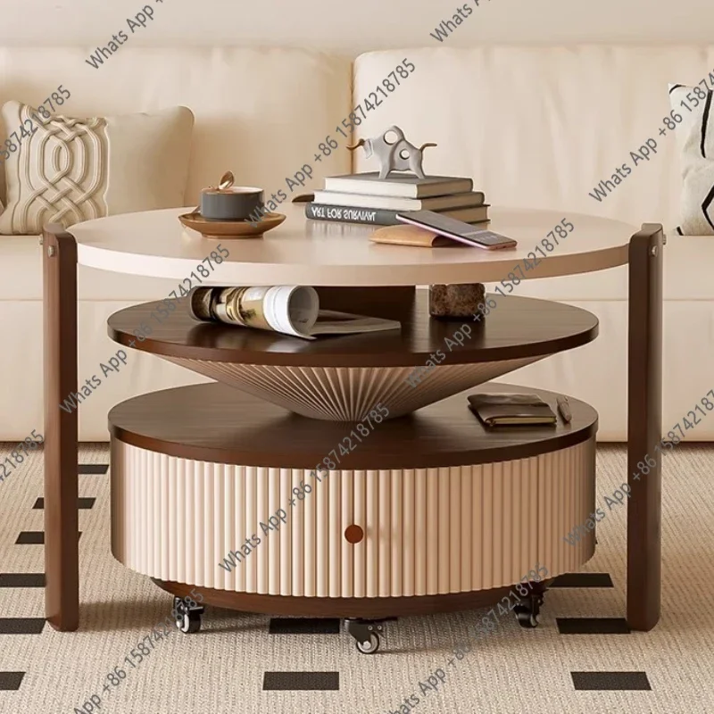 

C College Desk Round Set Modern Minimalist Nordic Italian Storage Coffee Tables Side Table Entertainment Couchtisch Home Furnitu