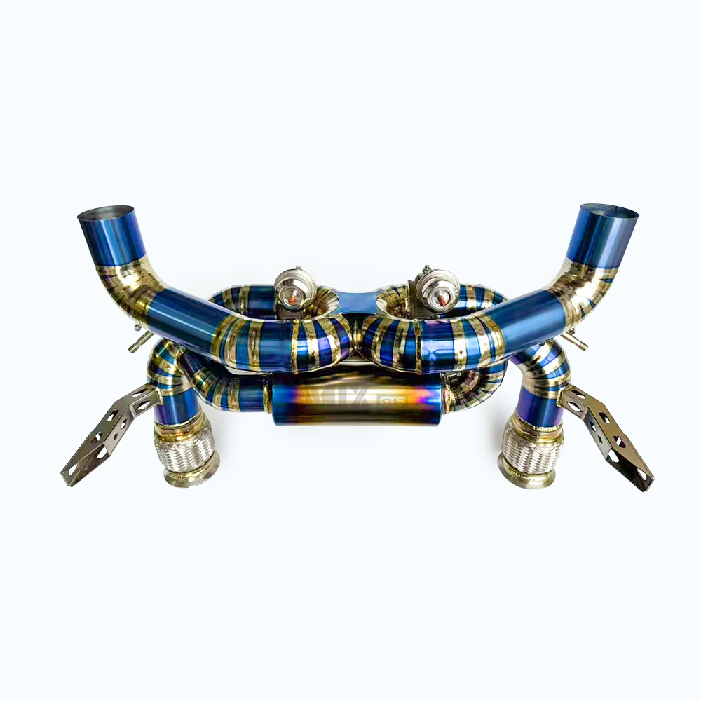 Suitable for Lamborghini SVJ 6.5 2019-2023 Titanium Cat Back Exhaust High Performance with Valve Exhaust