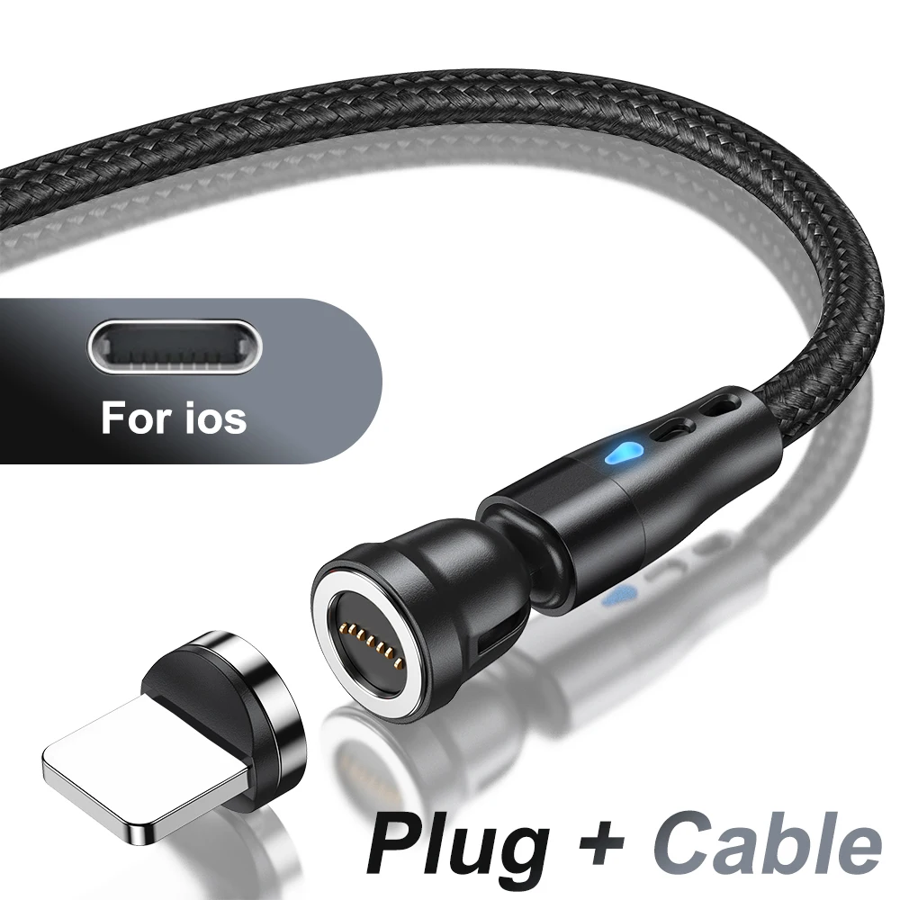 AUFU 7Pin 5A Magnetische Typ C Kabel Für Xiaomi POCO Redmi Magnet Schnelle Lade Draht Für iPhone iPad Samsung Micro USB Daten kabel